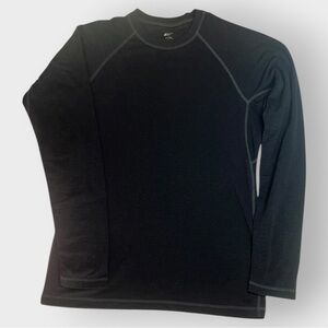 MEC Men's Charcoal Grey Long Sleeve Polartec Baselayer Tee sz L